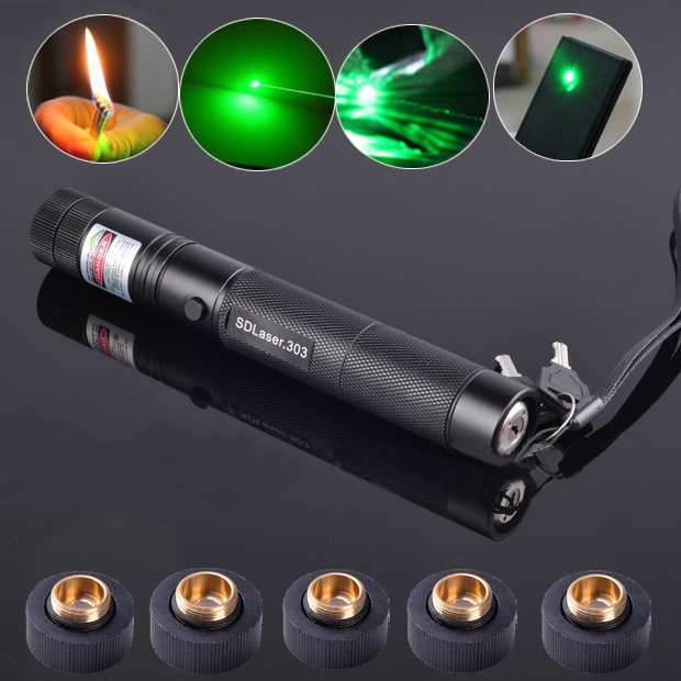 Puissant pointeur laser vert 532nm désignateur laser peut se
