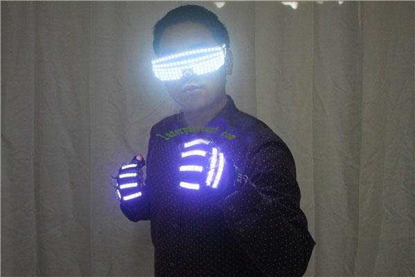 LED laser gants
