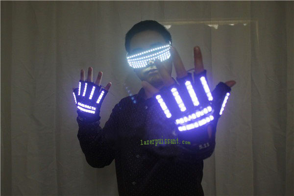 LED laser gants