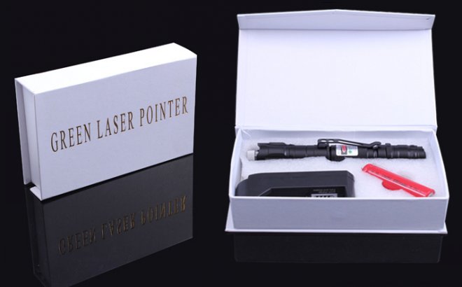 Pointeur laser vert 200mW en coffret