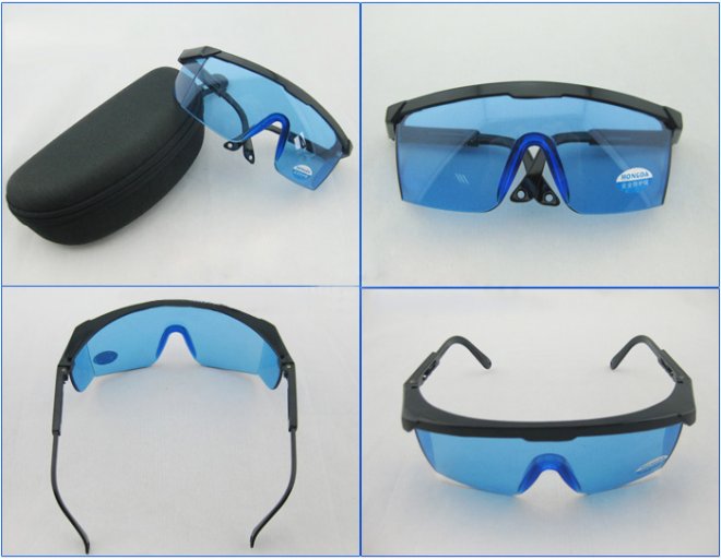 lunettes pour laser bleu violet