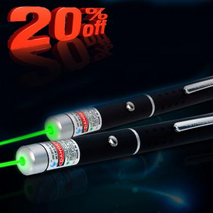 Stylo Pointeur Laser Vert Puissant 10KM Lazer Pointer Green 1mW Longue  Portée