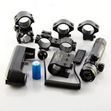 HTPOW Viseur Laser Point Vert Avec 4 Support 25mm pour fusil (pistolet,Airsoft,Carabine)