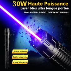 Pointeur Laser Bleu Brûlant À Haute Puissance, Pointeur Laser Bleu À Haute  Puissance À Longue Portée, Portable Et Rechargeable Via Usb Pour La  Randonnée En Plein Air, Le Camping Et L'astronomie Nocturnes