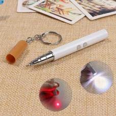Cigarette laser pointeur rouge 1mW avec stylo à bille / lumière LED et porte-clé /10 bâtonnets