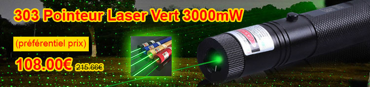 303 Pointeur Laser Vert 3000mW
