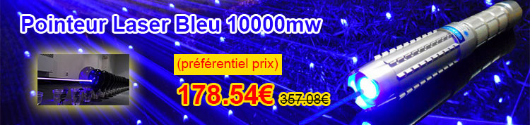 Pointeur Laser Bleu 10000mw